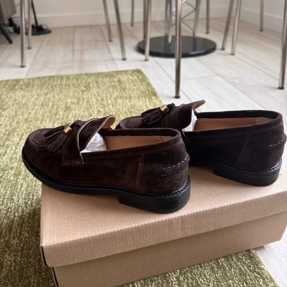 Steve Madden Chocolate Brown Suede Tassel Loafers (Radcliff) - Picture 8 of 8